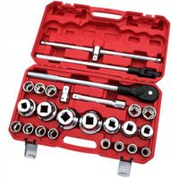 ZESTAW KLUCZY NASADOWYCH KLUCZE NASADOWE NASADKI 3/4 1 CAL 21-65 mm 12 kąt