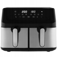 Frytkownica Beztłuszczowa 9L Dwukomorowa Podwójna AIR FRYER Dehydrator