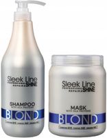 Stapiz ZESTAW XXL Sleek Line Repair Blond Szampon 1000ml + Maska