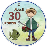 Opłatek na tort Urodziny 40 50 60 Tekst Gratis