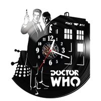 Zegar ścienny z płyty winylowej Doctor Who 323.14
