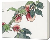 Obraz 60x50cm Gąsienica na Drzewie Morimoto Toko Japoński Vintage do Salonu