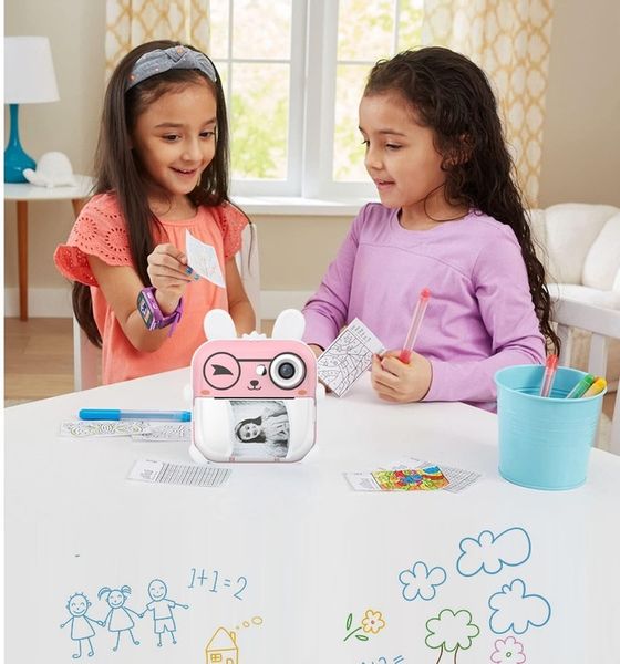 DRUKUŚ APARAT LCD CYFROWY NATCHMIASTOWY Z DRUKARKĄ DLA DZIECI GRY ROLKI zdjęcie 8