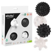 AKUKU Zestaw Piłeczek sensorycznych czarno-białe