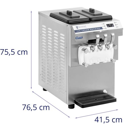 Maszyna automat do lodów włoskich 1350 W 16 l/h - 3 smaki na Arena.pl
