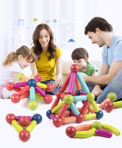 KLOCKI MAGNETYCZNE MAGNETIC STICKS Edukacja 120 EL na Arena.pl