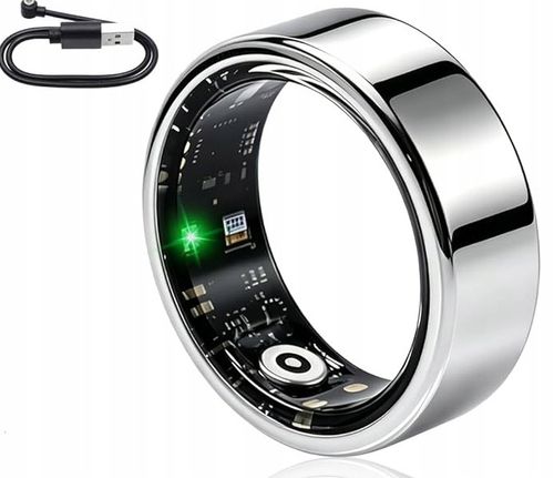 Smart Ring Srebrny Android iOS Inteligentny pierścień, rozmiar: 9 na Arena.pl