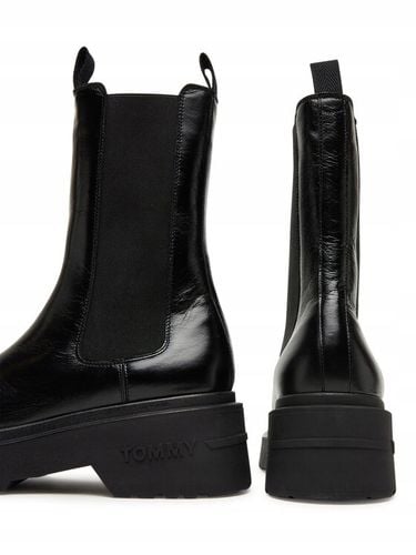 Tommy Jeans Sztyblety Tjw Chunky Shiny EN0EN02888 Czarny R38 na Arena.pl