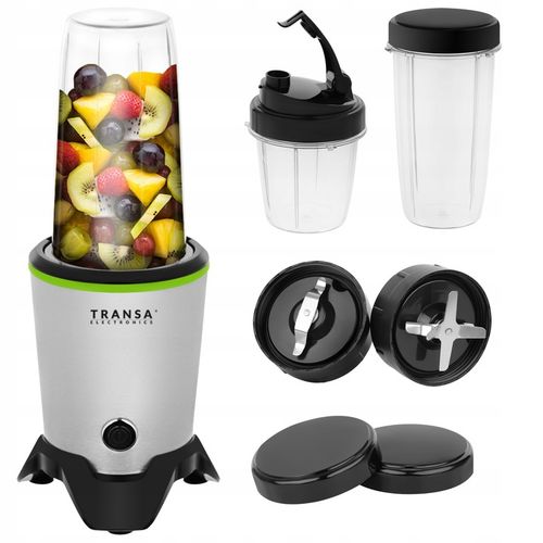 BLENDER KIELICHOWY NUTRI KOKTAJLE MIKSOWANIE MIELENIE 2 BIDONY MOCNY na Arena.pl