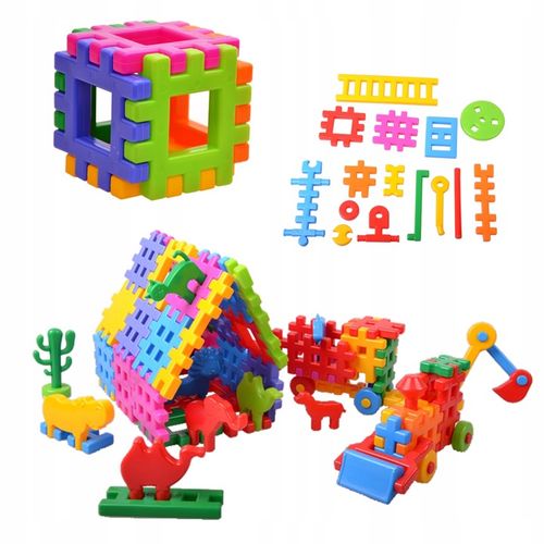 Klocki konstrukcyjne wafle MIX 110 na Arena.pl