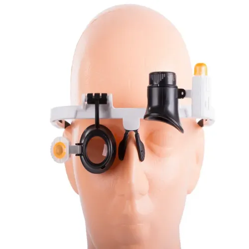 Lupa okulary precyzyjne nagłowna serwis 2 led 25x z podświetleniem na Arena.pl