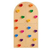 Ścianka wspinaczkowa Lama – 4 panele drewno 120×60cm + 18 kolorowych chwytów