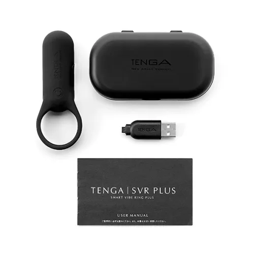 tenga svr smart vibe ring plus black - silikonowy pierścień wibrujący na Arena.pl