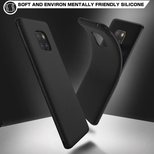Etui Twill Texture Huawei Mate 20 Pro Czarne na Arena.pl