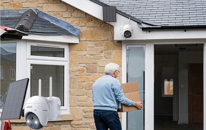 ZEWNĘTRZNA SOLARNA KAMERA OBROTOWA BATERIE WIFI 3MP 64GB Z PANELEM SOLARNYM zdjęcie 2