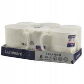 2 x Zestaw 6 kubków białych Trianon Luminarc 290 ml