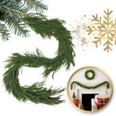 girlanda świąteczna 180 cm, długa zielona sztuczna choina jak żywa wsn32