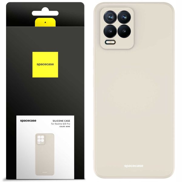 Spacecase Silicone Case Realme 8/8 Pro Bone zdjęcie 1