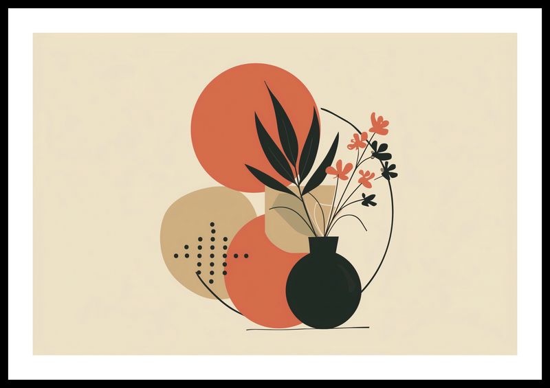 Plakat 60x40cm Wazon z Kwiatami zdjęcie 3