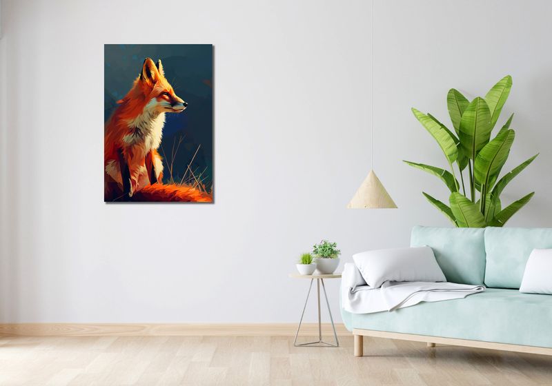 Obraz 60x90cm Spojrzenie Lisicy zdjęcie 2