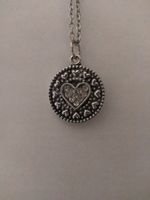 Dzień kobiet łańcuszek wisiorek serce cyrkonie 316