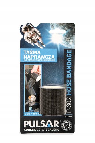 TAŚMA NAPRAWCZA CZARNA ZBROJONA UNIWERSALNA PULSAR P-302 3m na Arena.pl