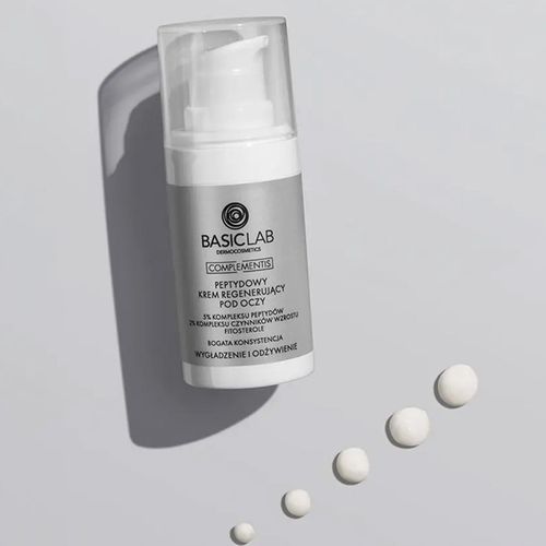 BasicLab peptydowy krem regenerujący pod oczy o bogatej konsystencji 15ml na Arena.pl