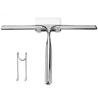 DELVANT QUES ŚCIĄGACZKA DO WODY Z UCHWYTEM METALOWA ŁAZIENKOWA CHROM