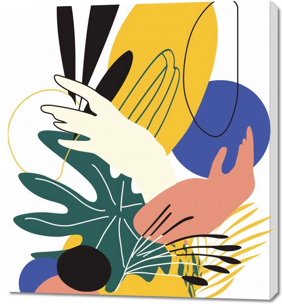 Obraz 90x100cm Dotyk Tropików zdjęcie 1