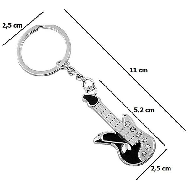 Ozdobny brelok do kluczy Gitara zdjęcie 2