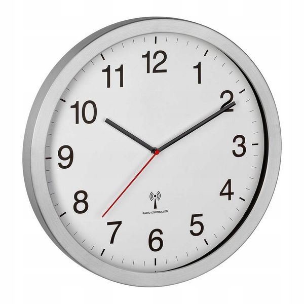 Zegar ścienny sterowany radiowo 40cm DCF77 zdjęcie 1