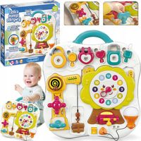 TABLICA MANIPULACYJNA interaktywna SENSORYCZNA MONTESSORI MÓWI PO POLSKU