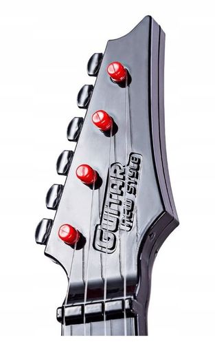 GITARA STRUNOWA DLA DZIECI ROCKOWA DUŻA 52 CM ZABAWKA MUZYCZNA LED 4 STRUNY na Arena.pl