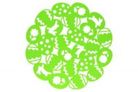 mata stołowa filcowa 38cm zielona