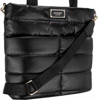 TOREBKA MONNARI Czarna SHOPPER BAG Listonoszka PIKOWANA NA RAMIĘ PASEK