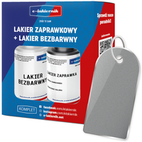 lakier zaprawka + bezbarwny zaprawkowy samochodowy opel 157 star silver