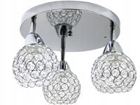 Plafon sufitowy kryształowy lampa spot ruchome klosze z kryształkami pokój