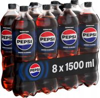 Napój gazowany Pepsi Cola Zero cukru butelka 8x 1,5l