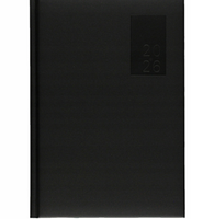 KALENDARZ KSIĄŻKOWY DZIENNY A5 TOP BASIC CZARNY 2026