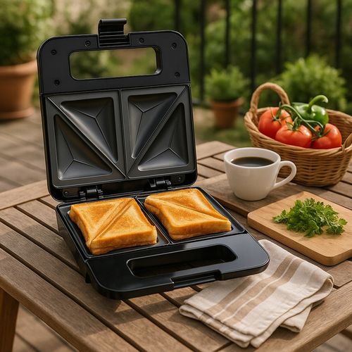 TOSTER OPIEKACZ DO KANAPEK CHRUPIĄCYCH TOSTÓW SANDWICH 1000W TRÓJKĄTY na Arena.pl