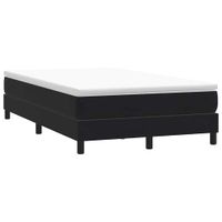 Łóżko Box Spring bez materaca Czarne 120x210 cm Aksamit