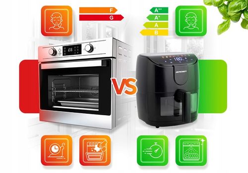 FRYTKOWNICA BEZTŁUSZCZOWA AIR FRYER FRYTOWNICA 4L BERDSEN 1500W na Arena.pl