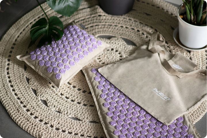 MATA DO AKUPRESURY Z KOLCAMI + PODUSZKA + TORBA zdjęcie 14