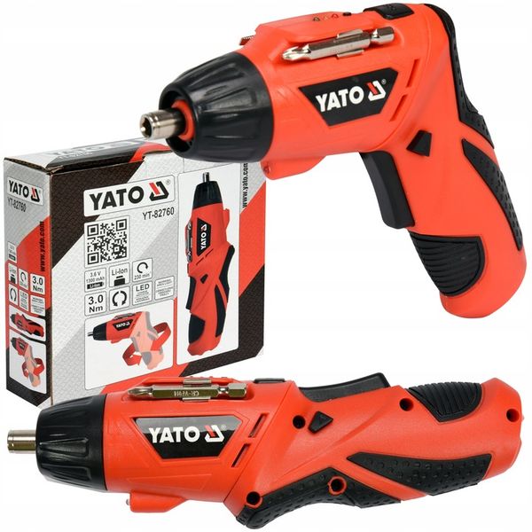 WKRĘTAK AKUMULATOROWY ŁAMANY PROSTY MINI WKRĘTARKA 3,6V 1,3Ah LED YATO zdjęcie 1