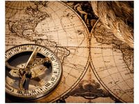 40X50CM MAPA ŚWIATA OBRAZ