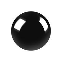 Kula dekoracyjna ceramiczna czarna 13 cm