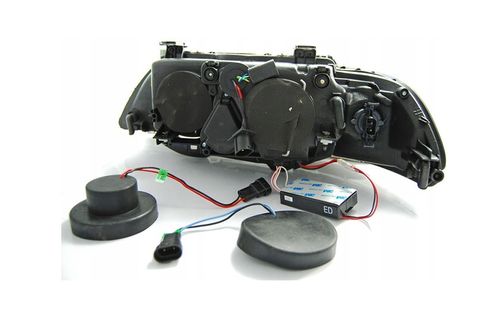 LAMPY REFLEKTORY DO BMW E39 OD 1995 DO 2000 Roku BIAŁE RINGI CCFL H7 GRATIS na Arena.pl