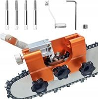 OSTRZAŁKA ŁAŃCUCHÓW PIŁY SPALINOWEJ PILARKI RĘCZNA + 4 OSTRZA OSEŁKI