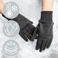 Rękawiczki Dotykowe Ocieplane Antypoślizgowe Zimowe Damskie Męskie