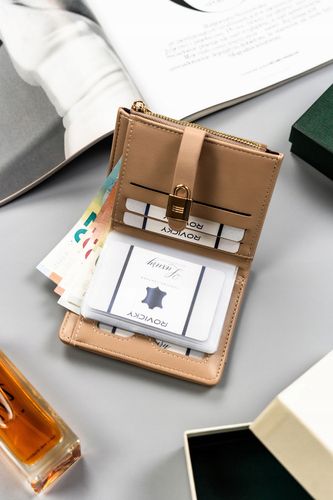 pojemny, rozbudowany portfel damski ze skóry ekologicznej - 4u cavaldi na Arena.pl